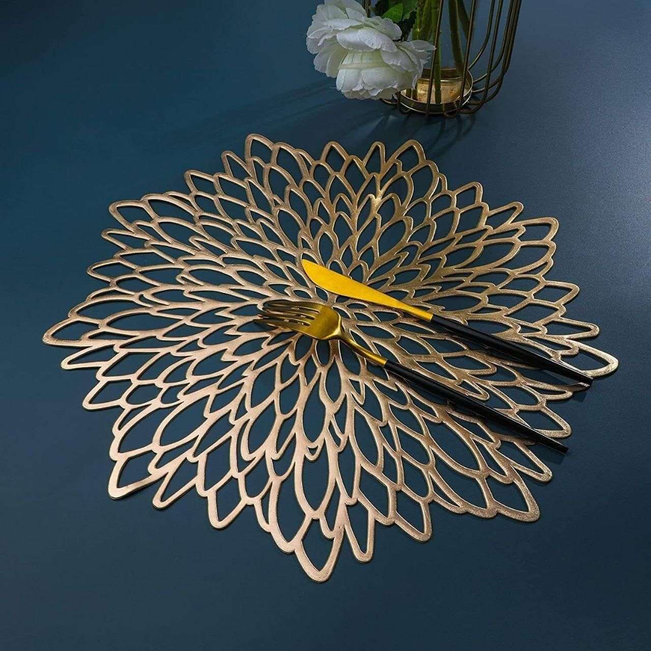 Mulmil PVC Non-Slip Heatproof Table Mats - Pack of 2