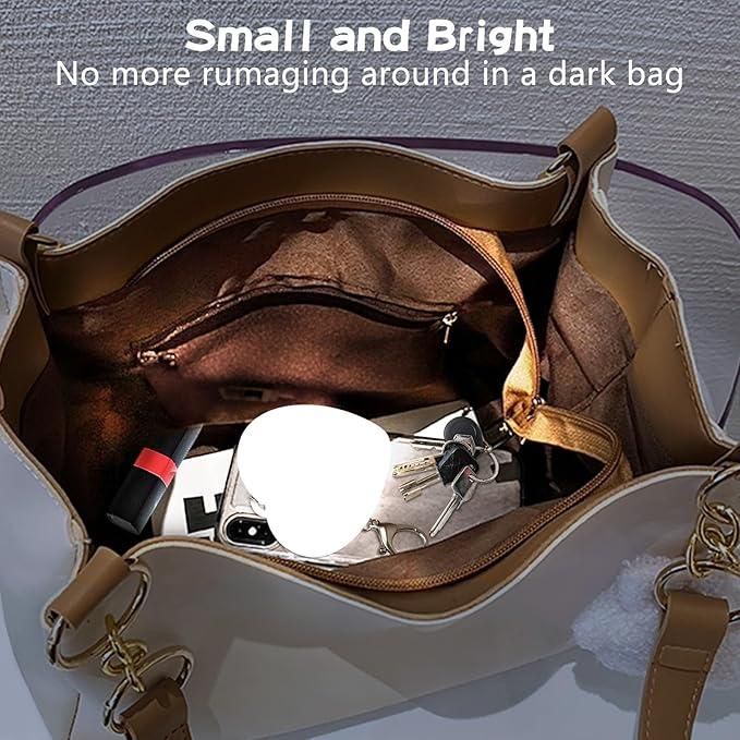 Heart-Shaped Automatic LED Purse Light Keychain | Touch Sensor Handbag Bag Finder