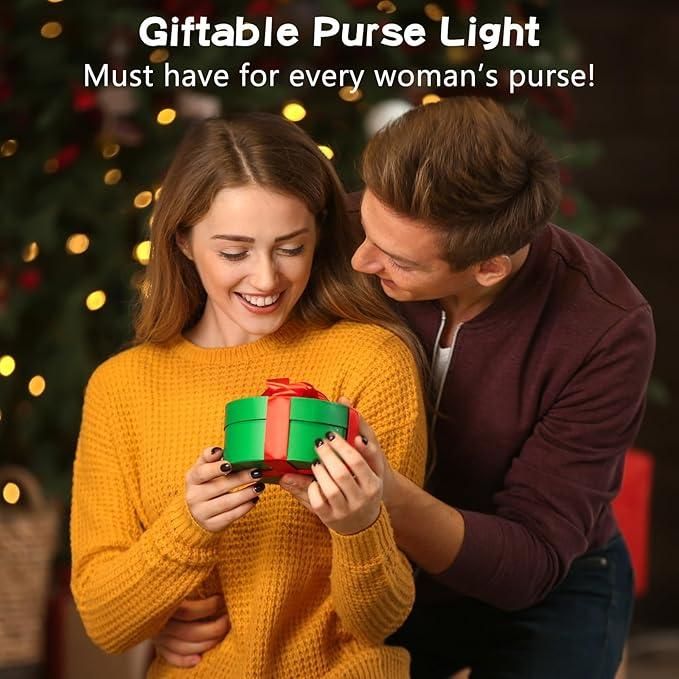 Heart-Shaped Automatic LED Purse Light Keychain | Touch Sensor Handbag Bag Finder