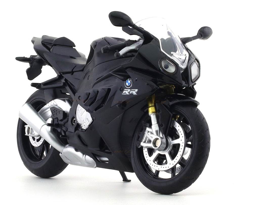 BMW S1000 RR Black 1:12 licensed diecast scale model bike collectible