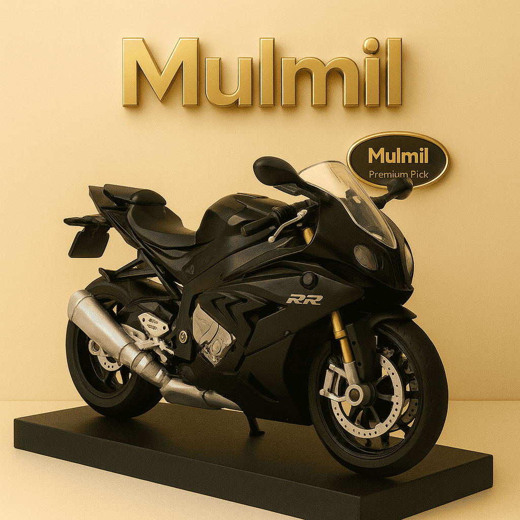 BMW S1000 RR Black 1:12 licensed diecast scale model bike collectible