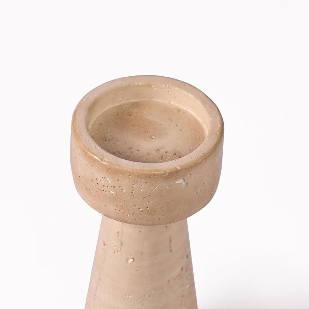 Dandelion Dell Cement Candle Holders – Stylish & Durable Set (2 Pieces) - Mulmil