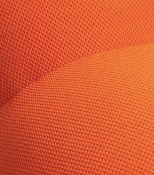 Orange velvet sofa fabric
