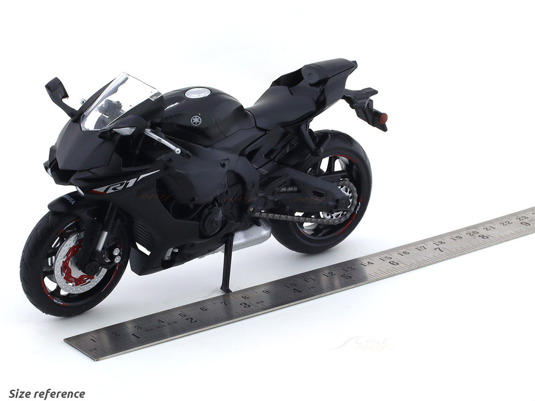 Yamaha YZF R1 Matte Black 1:12 Bike Collectible