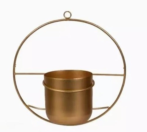 Luxury Metal Planter with Gold Finish – Durable, Eco-Friendly - Mulmil