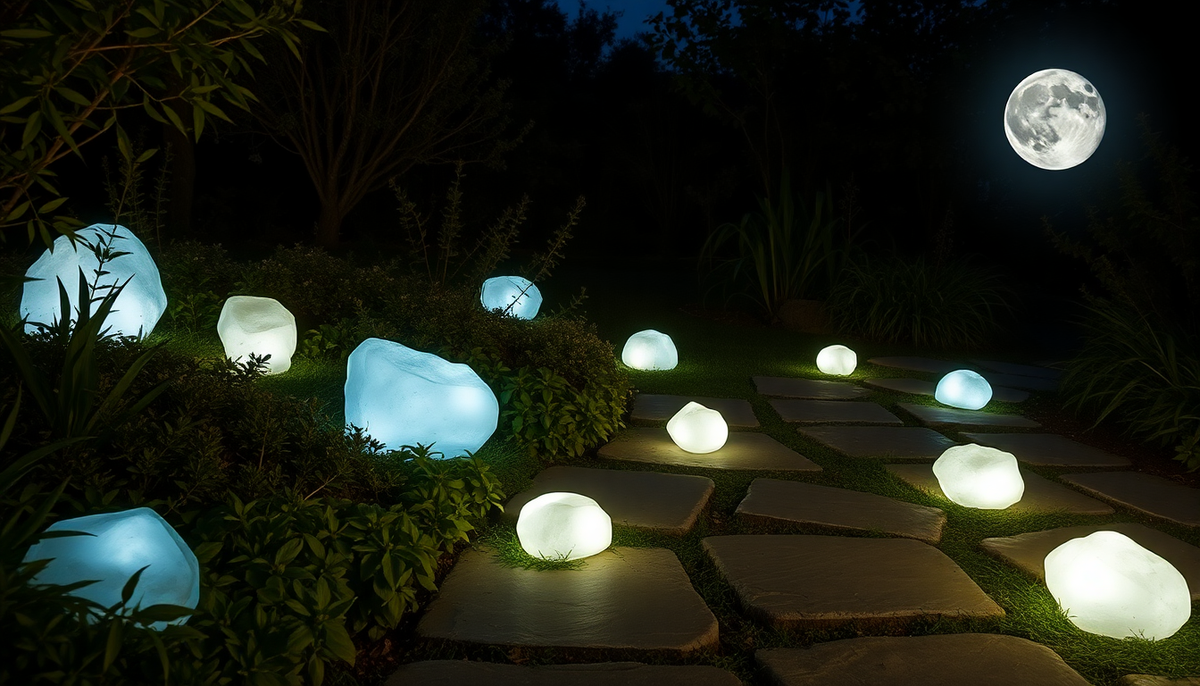 Illuminate Your Outdoor Oasis with Mulmil's Safe Glow Stones