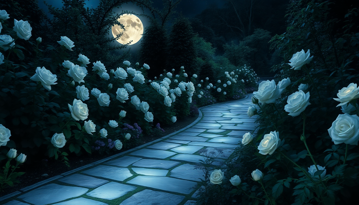 Discover the Magic of Moon Garden Design: Night-Blooming Roses & Glow Stone Pathways