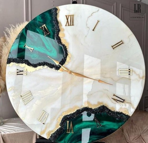 Elegant 12-Inch Wall Clock – Premium Wood & Acrylic Design
