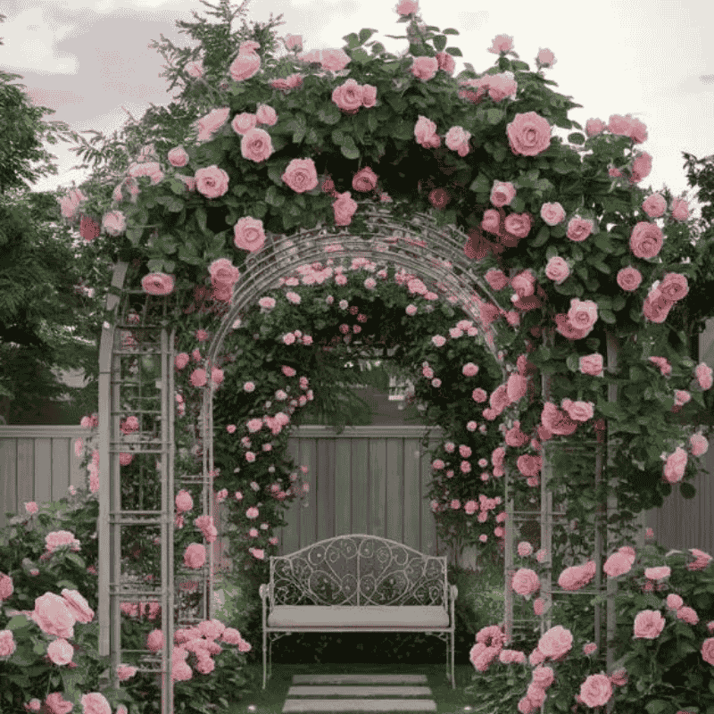 Mixed-Color Climbing Rose Seeds UK - Non-Invasive Everblooming Perennial Plants