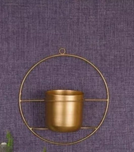 Luxury Metal Planter with Gold Finish – Durable, Eco-Friendly