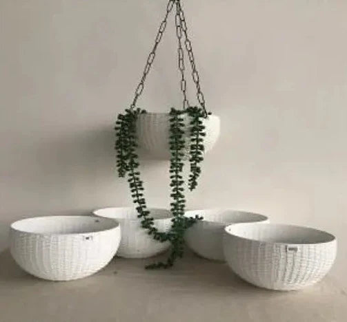 Hanging Flower Pots With Metal Chain