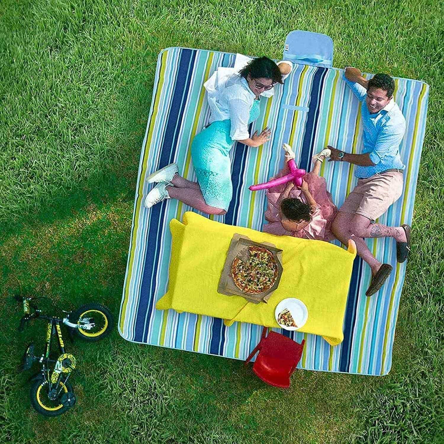 Whixant Waterproof Picnic Blanket - 71x57" Outdoor Mat for Beach Camping