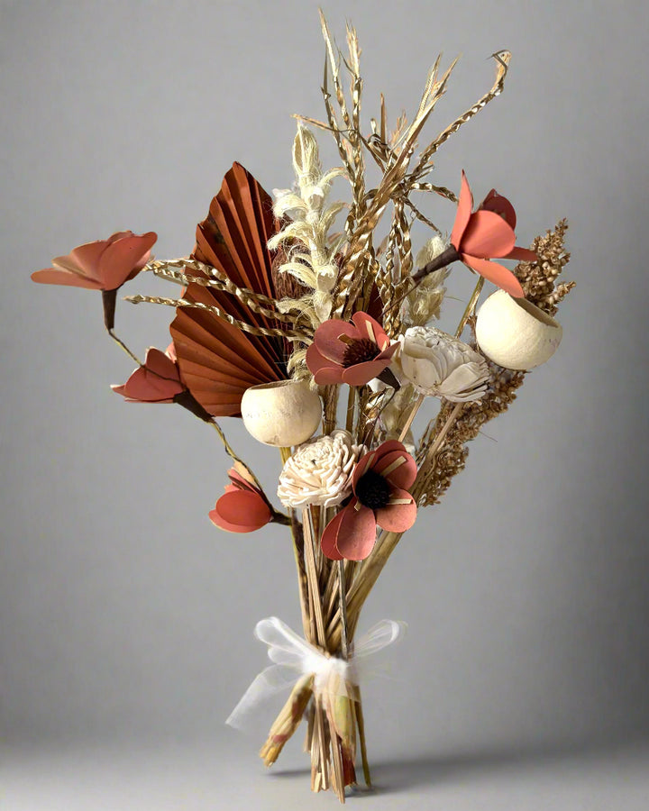 Amalfi Dried Flower Bouquet - Handcrafted Natural Home Decor