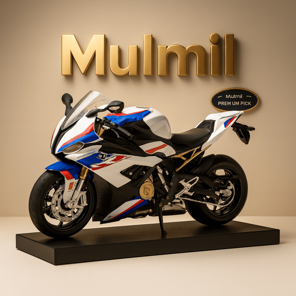 Die Cast BMW Bike S1000RR Model Toy, 1 :16 Scale Motorcycle Model