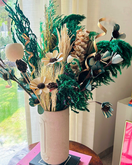 Large Green Flora Dried Flower Arrangement – A Natural Masterpiece