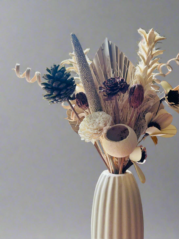 Pine Rose Dried Flower Arrangement: Handcrafted Celestial Beauty That Lasts 5 Years