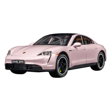 Porsche Taycan alloy sedan model car doors and engine hood