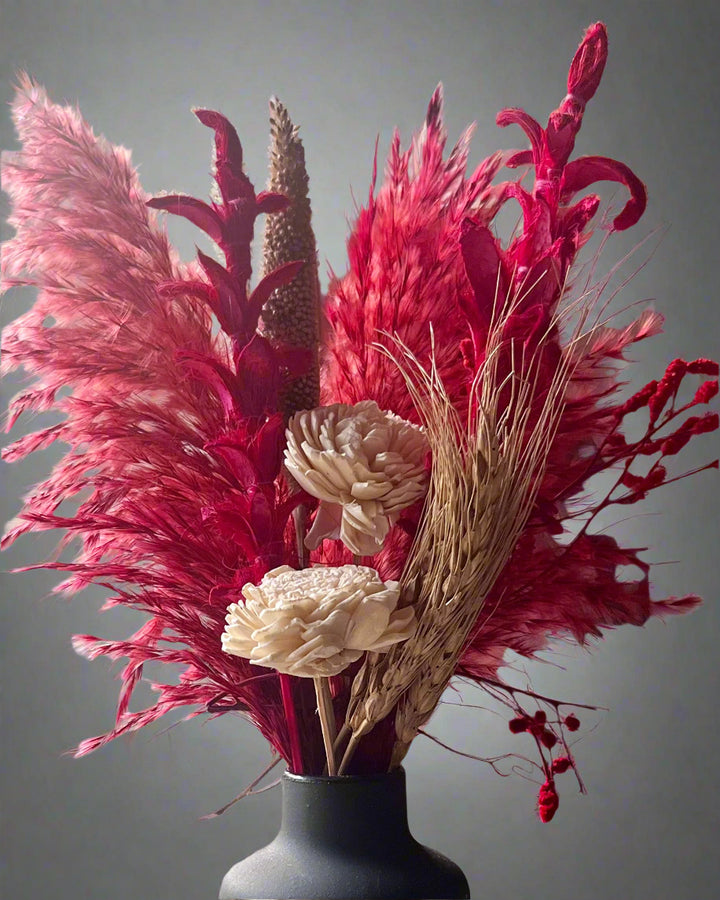 Scarlet Dried Flower Bouquet