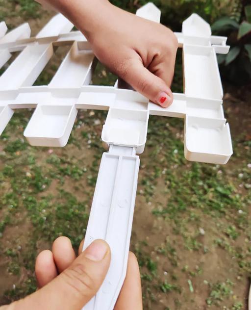 2-Pcs Garden Fence (White)